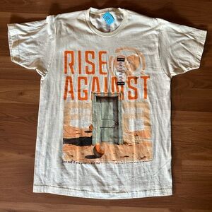Cream Rise Against Graphic T-Shirt
